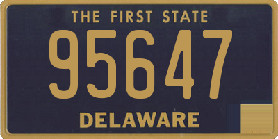 DE license plate 95647