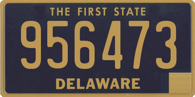 DE license plate 956473