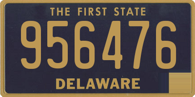 DE license plate 956476
