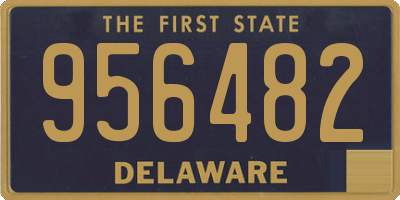 DE license plate 956482