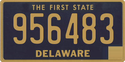 DE license plate 956483
