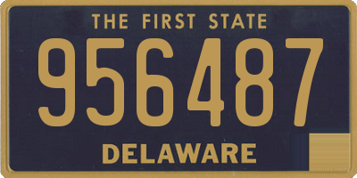 DE license plate 956487
