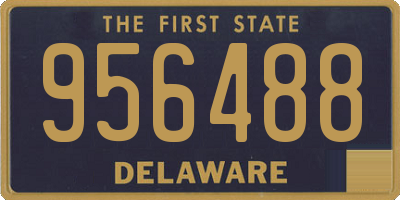 DE license plate 956488