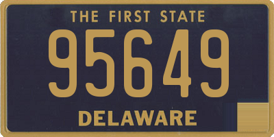 DE license plate 95649