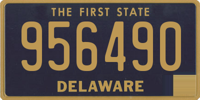 DE license plate 956490