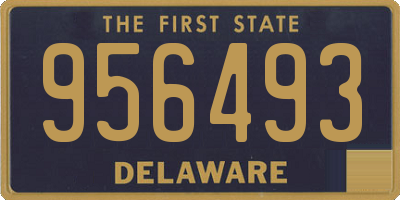 DE license plate 956493