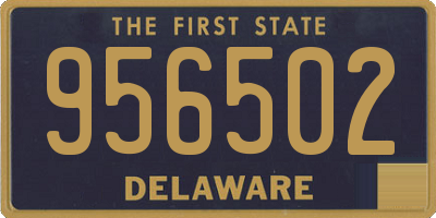 DE license plate 956502