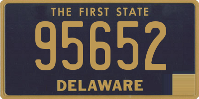 DE license plate 95652