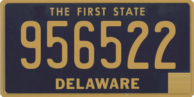 DE license plate 956522