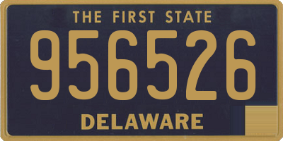 DE license plate 956526