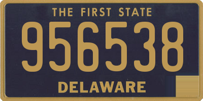 DE license plate 956538