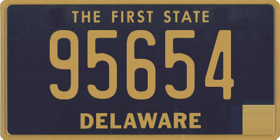 DE license plate 95654