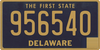 DE license plate 956540