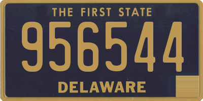 DE license plate 956544