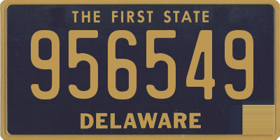 DE license plate 956549