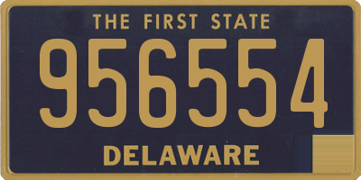 DE license plate 956554
