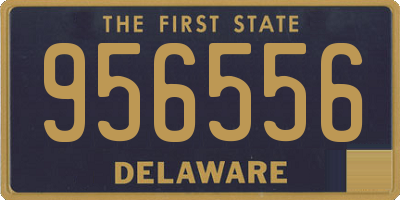 DE license plate 956556