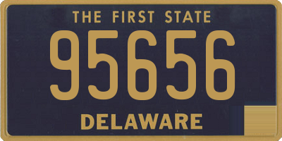 DE license plate 95656