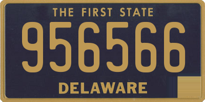 DE license plate 956566