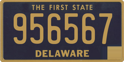DE license plate 956567