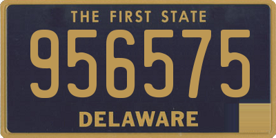 DE license plate 956575
