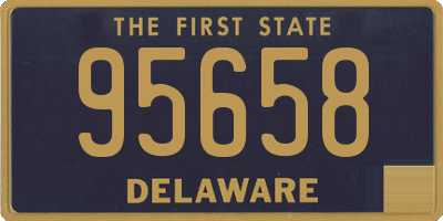 DE license plate 95658