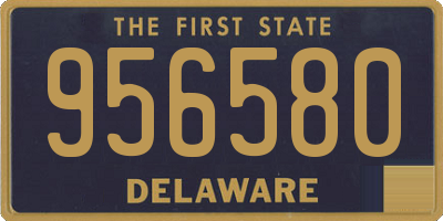 DE license plate 956580