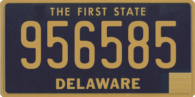 DE license plate 956585