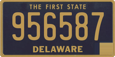 DE license plate 956587