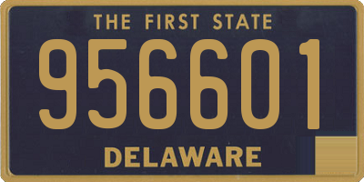 DE license plate 956601