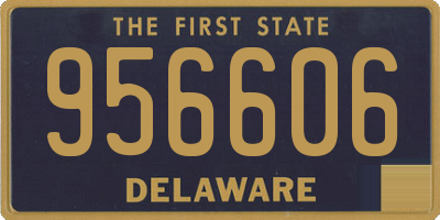 DE license plate 956606