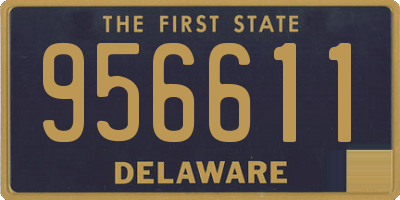DE license plate 956611