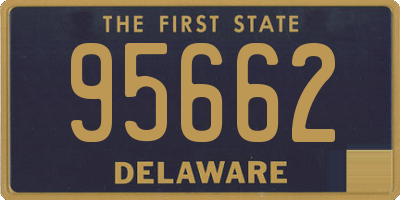 DE license plate 95662