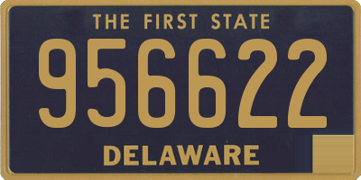 DE license plate 956622