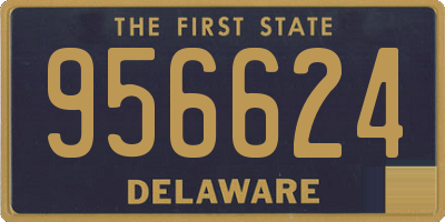 DE license plate 956624