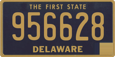 DE license plate 956628