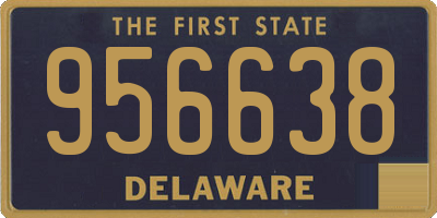 DE license plate 956638