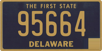 DE license plate 95664