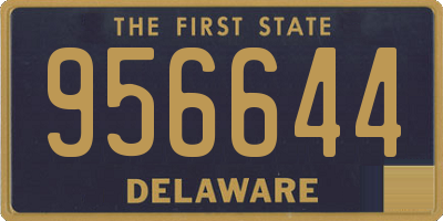 DE license plate 956644