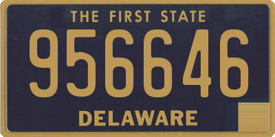 DE license plate 956646