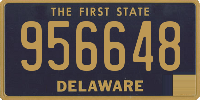 DE license plate 956648