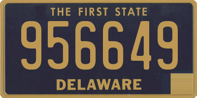 DE license plate 956649