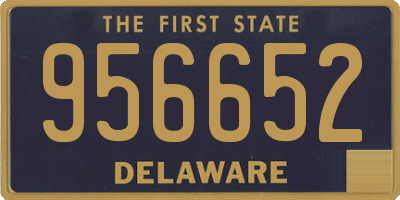 DE license plate 956652