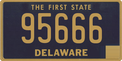 DE license plate 95666