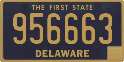 DE license plate 956663