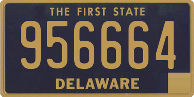 DE license plate 956664