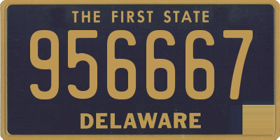 DE license plate 956667