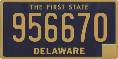 DE license plate 956670