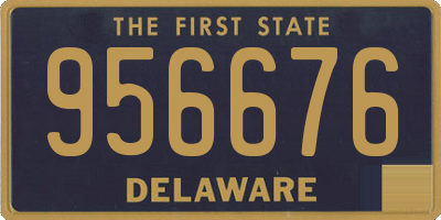 DE license plate 956676