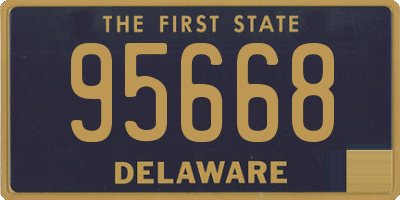 DE license plate 95668